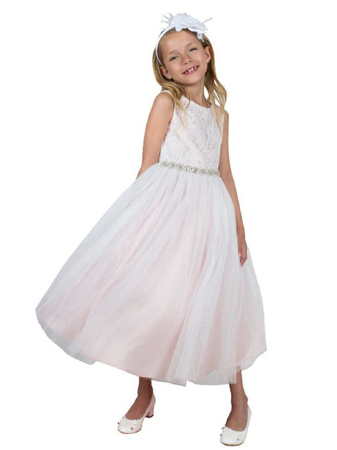 Kids Dream Girls Multi Colors Triangle Cut-Out Back Flower Girl Dress 2-14 - SophiasStyle.com